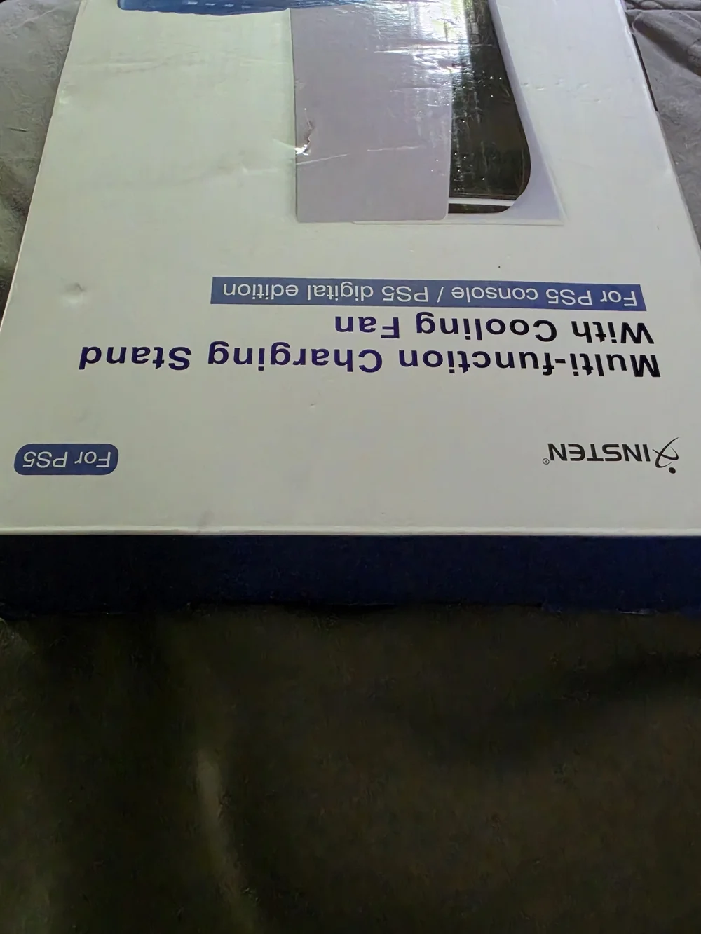 White PS5 Multi-Function Charging Stand with Cooling Fan